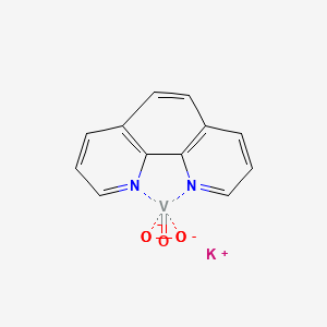molecular formula C12H8KN2O5V-3 B12417001 Potassium;oxovanadium;1,10-phenanthroline;diperoxide 