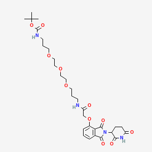 molecular formula C30H42N4O11 B12417007 Thalidomide-O-amido-CH2-PEG3-CH2-NH-Boc 