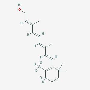 molecular formula C20H30O B12417020 all-trans-Retinol-d5 