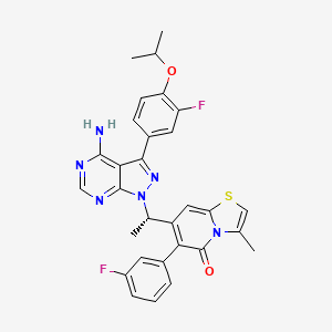 molecular formula C30H26F2N6O2S B12417068 PI3K-IN-27 