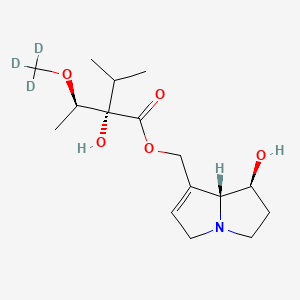 molecular formula C16H27NO5 B12417082 Heliotrine-d3 