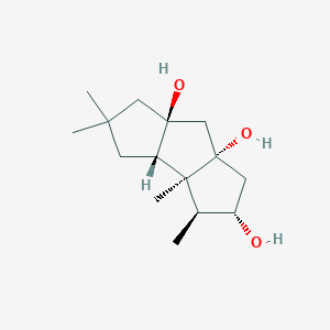 molecular formula C15H26O3 B124171 Gloeosteretriol CAS No. 141434-36-8
