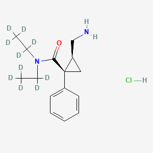 molecular formula C15H23ClN2O B12417111 Milnacipran-d10 (hydrochloride) 