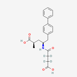 molecular formula C22H25NO5 B12417161 Sacubitrilat-d4 