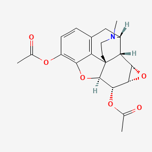 2-Methyl-1,3,4,9a,10,10a,11a,11b-octahydro-2H-1,5-methano[1]benzofuro[3,2-e]oxireno[h]isoquinoline-8,10-diyl diacetate