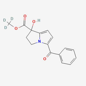 molecular formula C16H15NO4 B12417230 (rac)-1-Hydroxy Ketorolac Methyl Ester-d3 