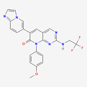 molecular formula C23H17F3N6O2 B12417309 Mat2A-IN-2 