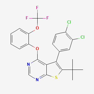 molecular formula C23H17Cl2F3N2O2S B12417324 MRGPRX1 agonist 4 