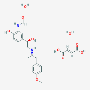 (E)-but-2-enedioic acid;N-[2-hydroxy-5-[(1R)-1-hydroxy-2-[[(2R)-1-(4-methoxyphenyl)propan-2-yl]amino]ethyl]phenyl]formamide;dihydrate