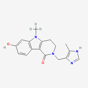 molecular formula C17H18N4O2 B12417343 7-Hydroxy alosetron-d3 