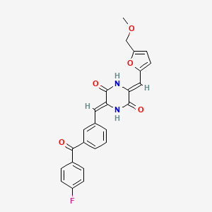 molecular formula C25H19FN2O5 B12417360 Microtubule inhibitor 7 