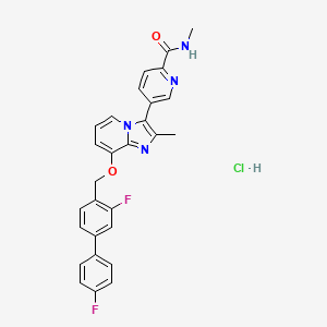 molecular formula C28H23ClF2N4O2 B12417394 |A-Secretase modulator 11 hydrochloride 