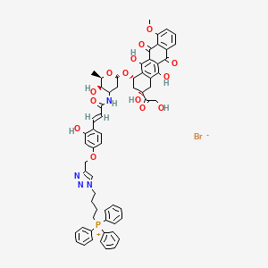 molecular formula C61H60BrN4O14P B12417404 Mitochondria-Targeted Photoactivatable Prodrug 