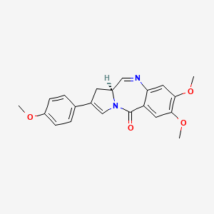 (11aS)-1,11a-Dihydro-7,8-dimethoxy-2-(4-methoxyphenyl)-5H-pyrrolo(2,1-C)(1,4)benzodiazepin-5-one