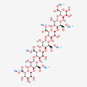 molecular formula C42H51Na7O43 B12417442 L-heptaguluronic acid (heptasodium salt) 