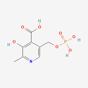 molecular formula C8H10NO7P B1241752 3-hydroxy-2-methyl-5-(phosphonooxymethyl)pyridine-4-carboxylic acid CAS No. 954-27-8