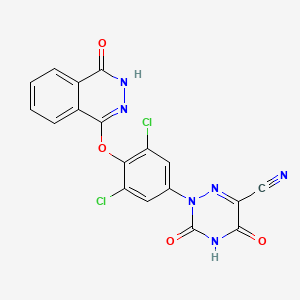 molecular formula C18H8Cl2N6O4 B12417520 THR-|A agonist 2 