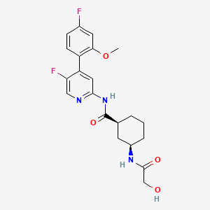 molecular formula C21H23F2N3O4 B12417532 Cdk9-IN-14 