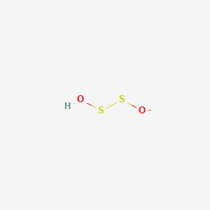 molecular formula HO2S2- B1241756 Disulfanediolate(1-) 