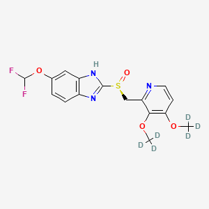 molecular formula C16H15F2N3O4S B12417617 (S)-Pantoprazole-d6 