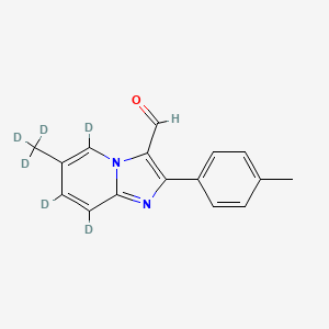 molecular formula C16H14N2O B12417648 Zolpidem Carbaldehyde-d6 