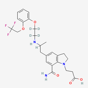 molecular formula C25H30F3N3O5 B12417739 Silodosin metabolite-d4 