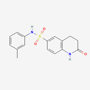 N-(3-methylphenyl)-2-oxo-3,4-dihydro-1H-quinoline-6-sulfonamide