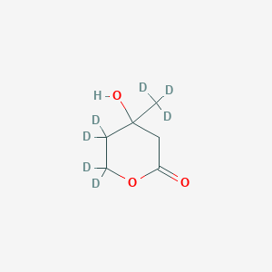 molecular formula C6H10O3 B12417760 DL-Mevalonolactone-d7 