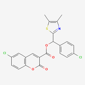 molecular formula C22H15Cl2NO4S B12417798 DNA Gyrase-IN-4 