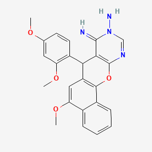 molecular formula C24H22N4O4 B12417802 14|A-Demethylase/DNA Gyrase-IN-2 