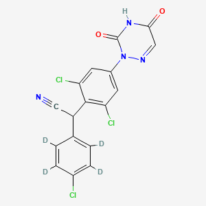 molecular formula C17H9Cl3N4O2 B12417808 Diclazuril-d4 