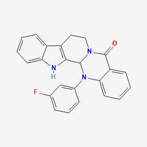 molecular formula C24H18FN3O B12417813 Antitumor agent-53 