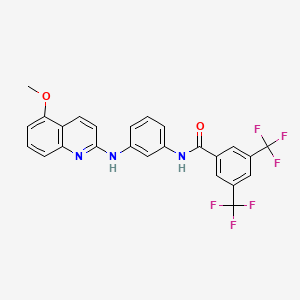 molecular formula C25H17F6N3O2 B12417816 Braf V600E/craf-IN-1 