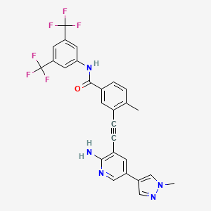 molecular formula C27H19F6N5O B12417833 Antiallergic agent-1 