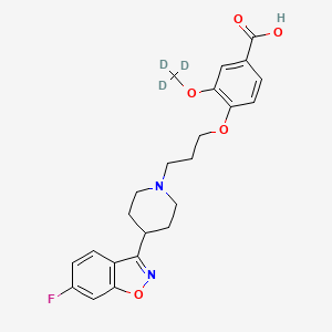 molecular formula C23H25FN2O5 B12417865 Iloperidone Carboxylic Acid-d3 