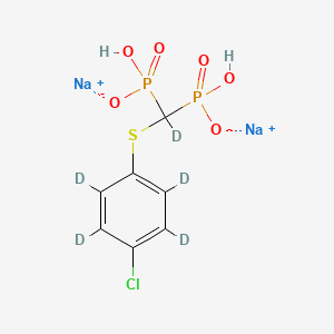 molecular formula C7H7ClNa2O6P2S B12417896 Tiludronic Acid-d5 Disodium Salt 