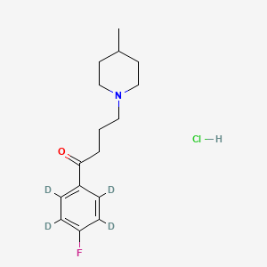 molecular formula C16H23ClFNO B12417903 Melperone Hydrochloride-d4 