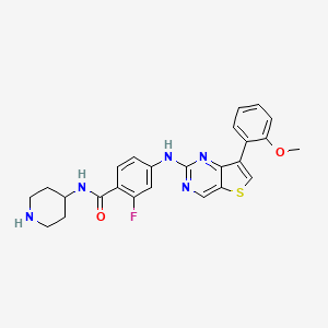 molecular formula C25H24FN5O2S B12417967 FAK inhibitor 6 
