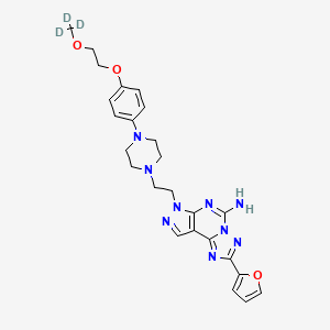 molecular formula C25H29N9O3 B12417975 Preladenant-d3 