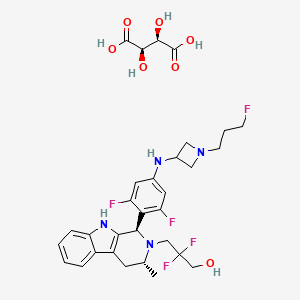 molecular formula C31H37F5N4O7 B12417978 Giredestrant tartrate 