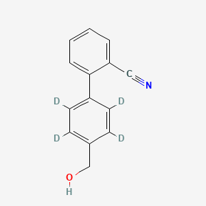 molecular formula C14H11NO B12417991 2-[4-(Hydroxymethyl)phenyl]benzonitrile-d4 