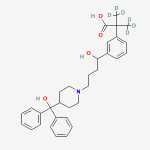 molecular formula C32H39NO4 B12418007 Meta-Fexofenadine-d6 