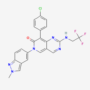 molecular formula C23H16ClF3N6O B12418012 AGI-43192 