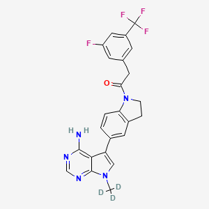 molecular formula C24H19F4N5O B12418023 PERK-IN-4-d3 