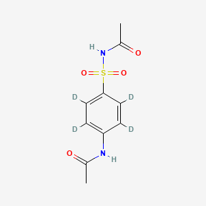 molecular formula C10H12N2O4S B12418025 N1,N4-Diacetylsulfanilamide-d4 