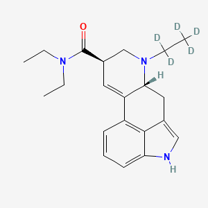 molecular formula C21H27N3O B12418027 N-Ethyl norlysergic acid-d5 N,N-diethylamide 