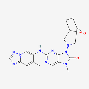 molecular formula C19H21N9O2 B12418058 DNA-PK-IN-7 