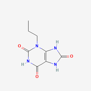 molecular formula C8H10N4O3 B1241806 8-Oxoenprofylline 