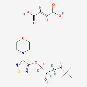 molecular formula C17H28N4O7S B12418070 rac Timolol-d5 (maleate) 