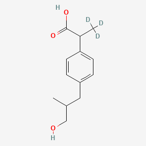 molecular formula C13H18O3 B12418080 Hydroxy Ibuprofen-d3 